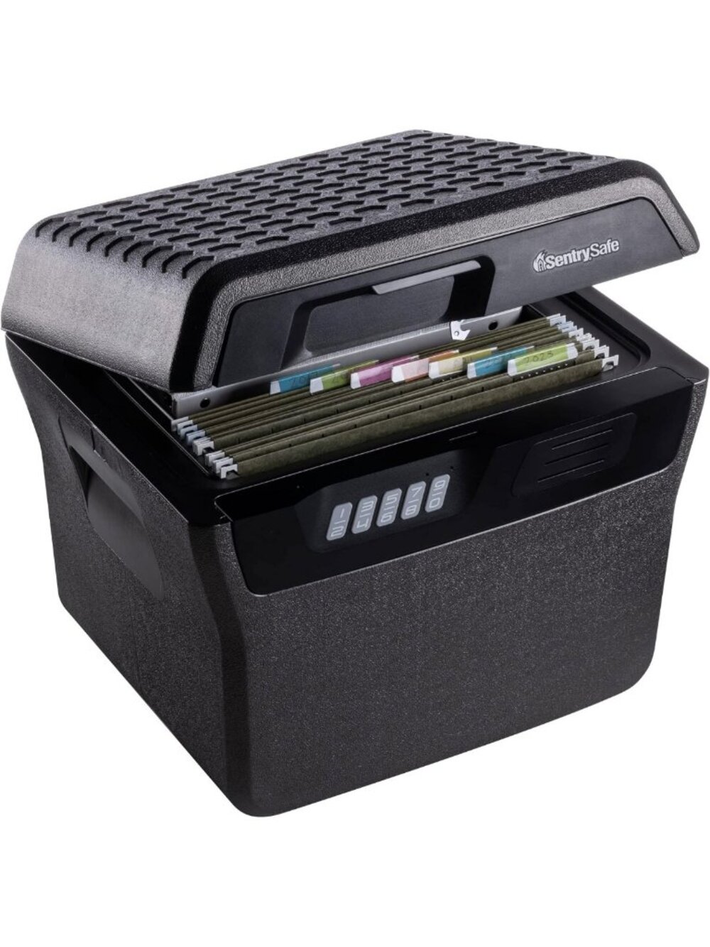 Waterproof Fireproof Lock Box Safe for Documents & Files - Charcoal Gray